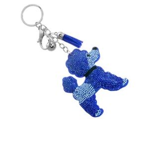 - Blue Poodle Keychain Bag Charm